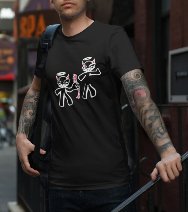 I Always Got Your Back Devil Angel Halo Duo T-Shirt