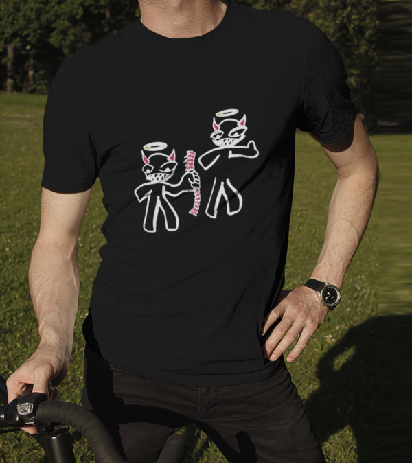 I Always Got Your Back Devil Angel Halo Duo T-Shirt