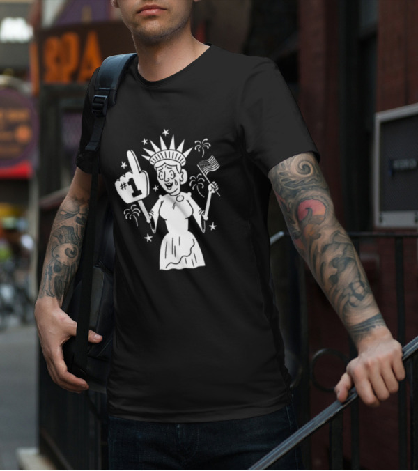 Lady Liberty Patriotic Joy Number One American T-Shirt