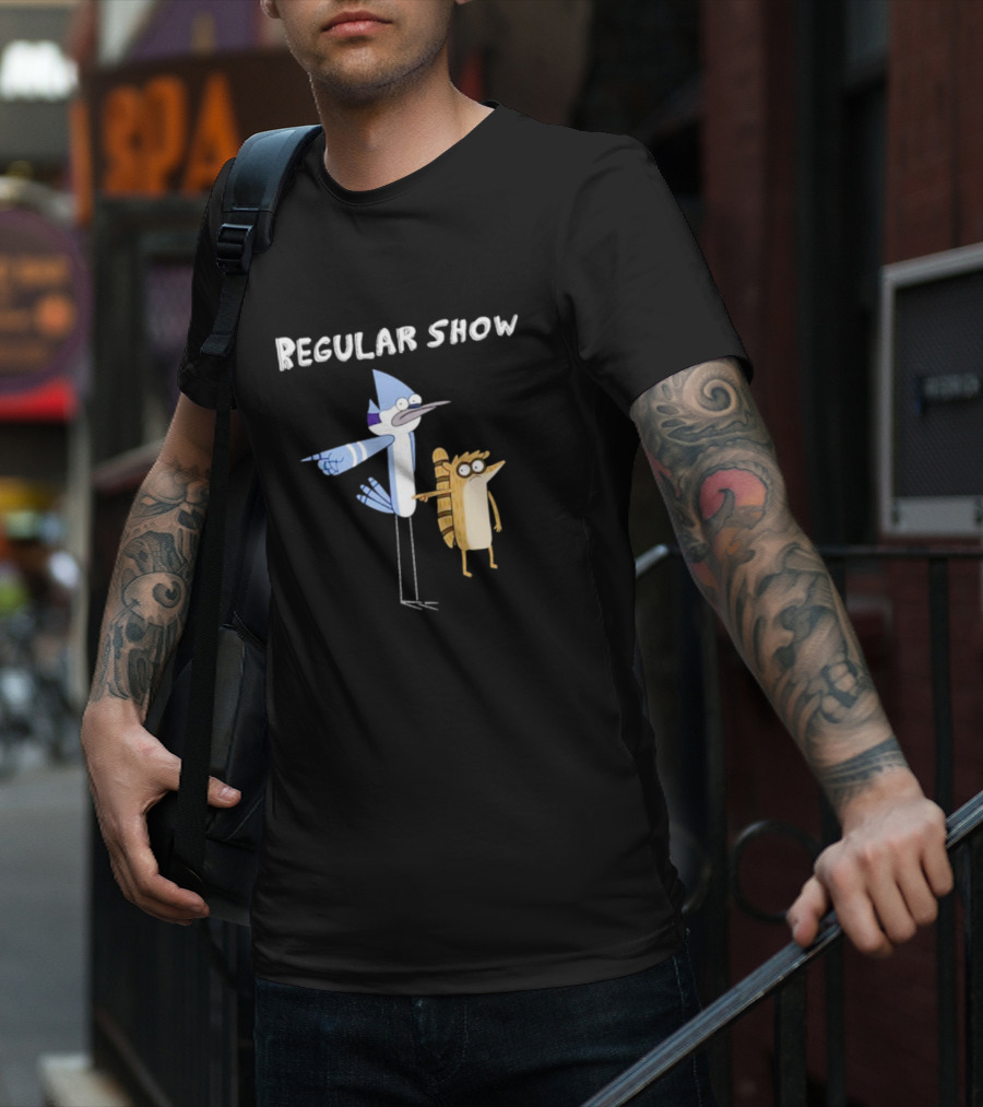 Regular Show Mordecai And Rigby Characters T-Shirt