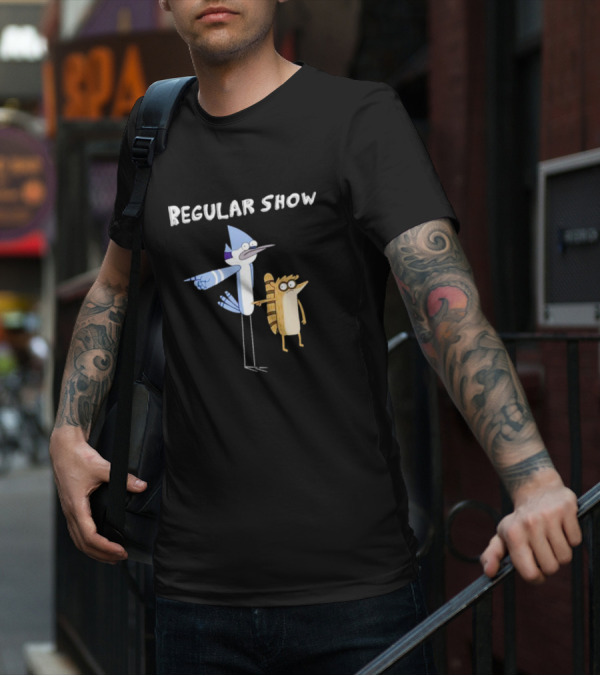 Regular Show Mordecai And Rigby Characters T-Shirt
