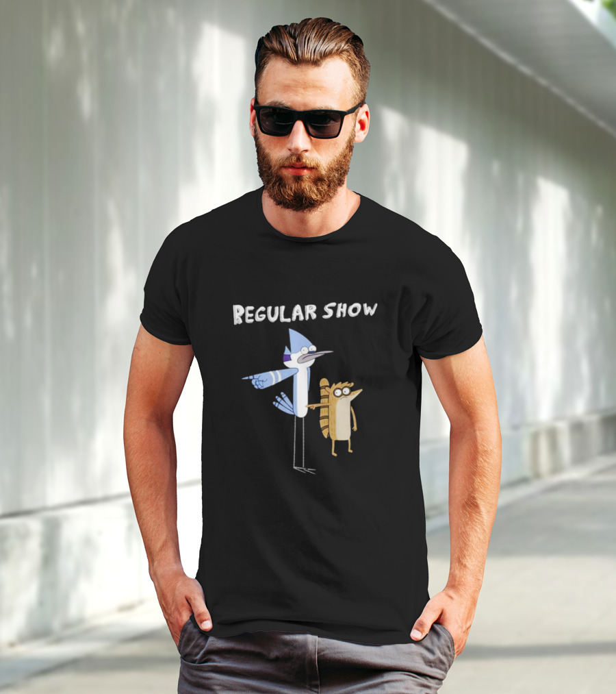 Regular Show Mordecai And Rigby Characters T-Shirt