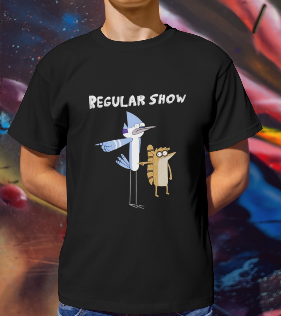 Regular Show Mordecai And Rigby Characters T-Shirt