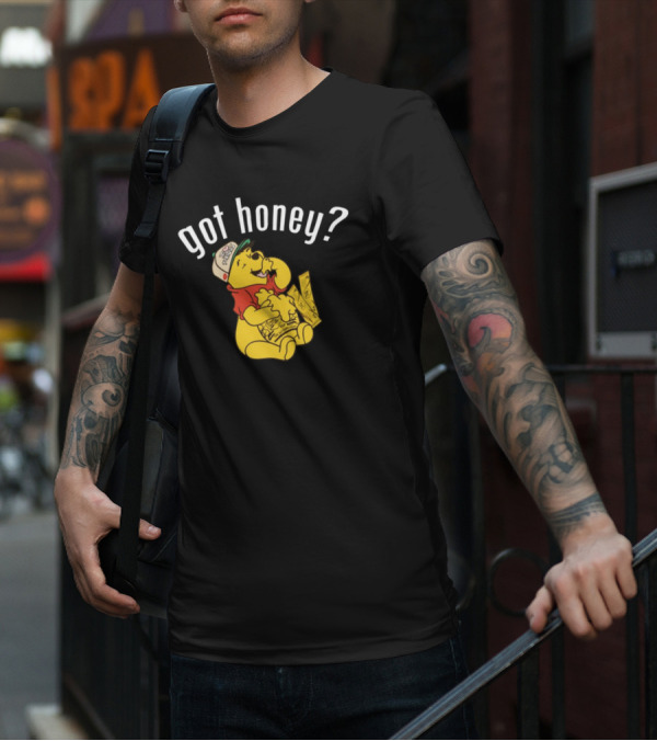 Got Honey Honey Mustard Parody With Bear And Three Strips T-Shirt