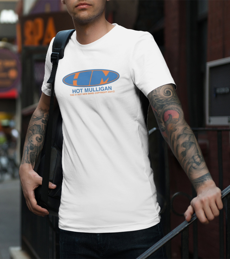 Hot Mulligan HM Oval Logo The #1 Hot New Band Copyright T-Shirt
