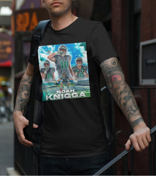 NOAH KNIGGA 10 Football Player On Field Performance Highlights T-Shirt