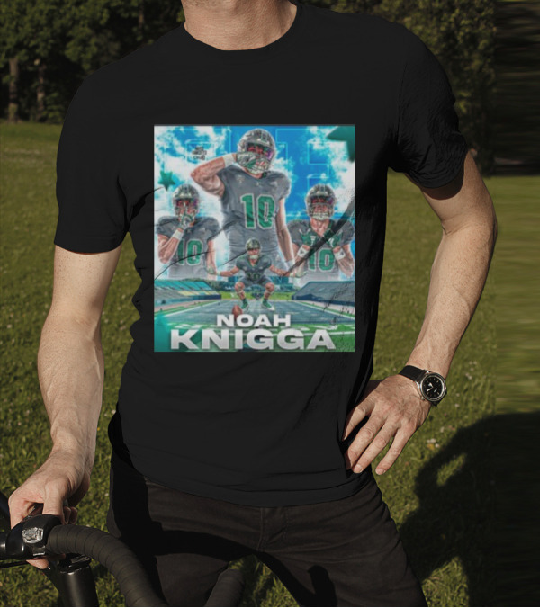 NOAH KNIGGA 10 Football Player On Field Performance Highlights T-Shirt