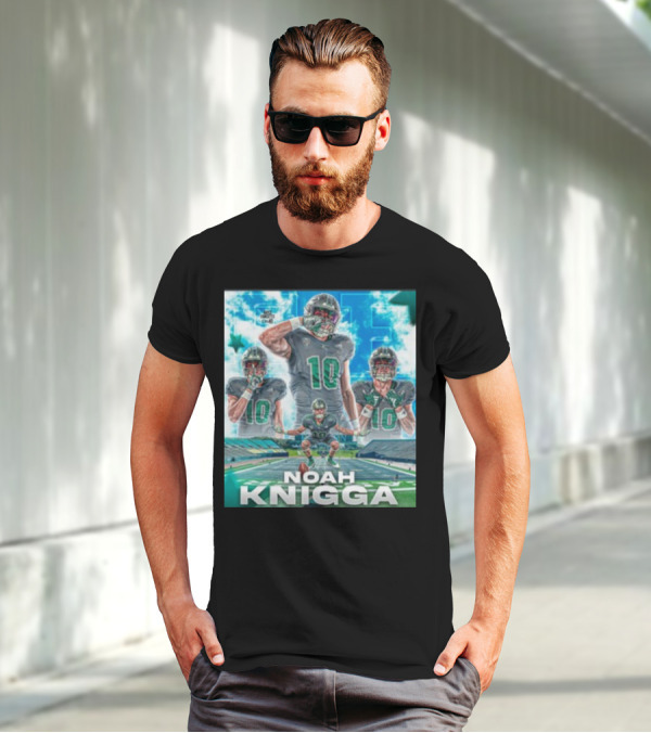 NOAH KNIGGA 10 Football Player On Field Performance Highlights T-Shirt