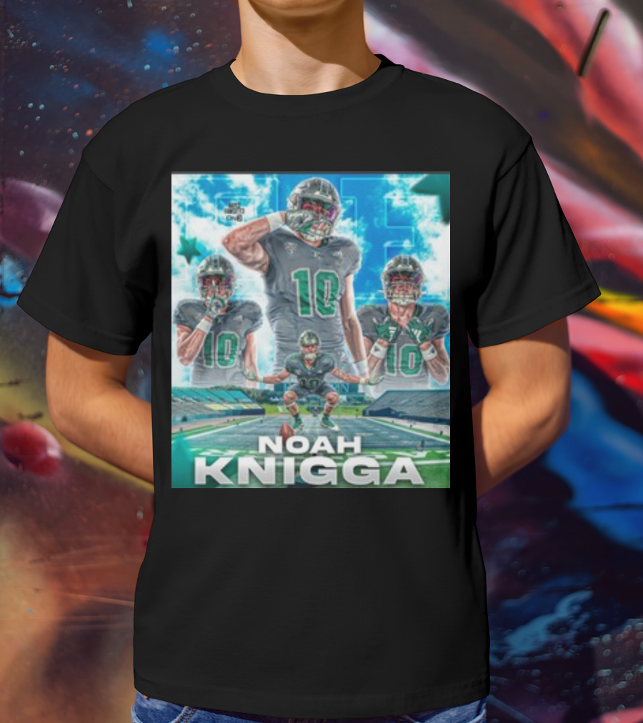 NOAH KNIGGA 10 Football Player On Field Performance Highlights T-Shirt