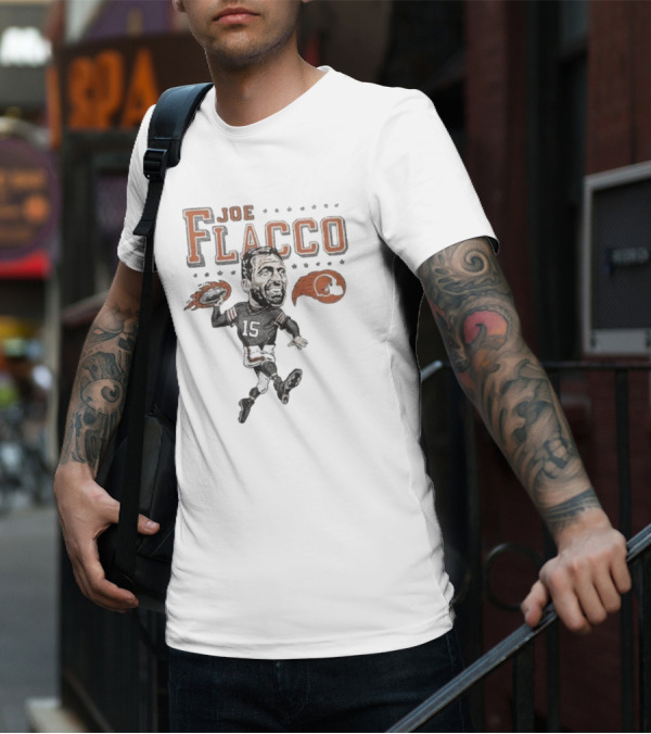 Cleveland Browns Joe Flacco 15 Football Caricature T-Shirt