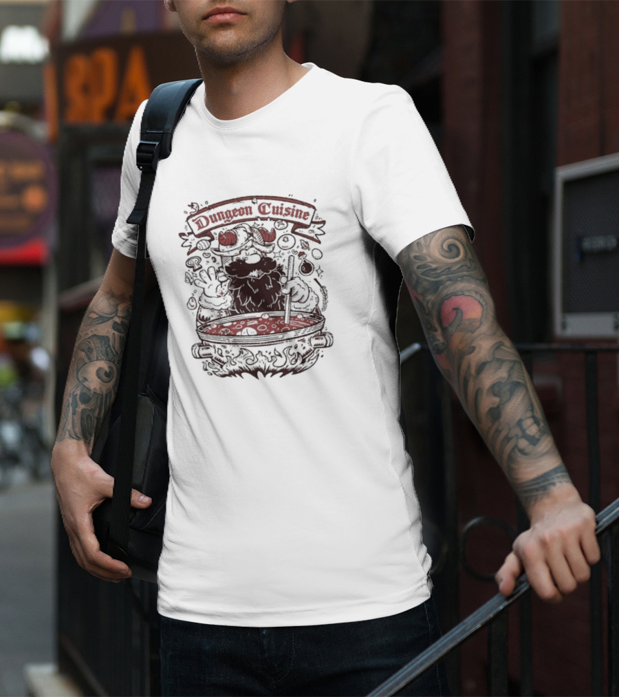 Dungeon Cuisine Devil Chef Brewing Magical Soup T-Shirt