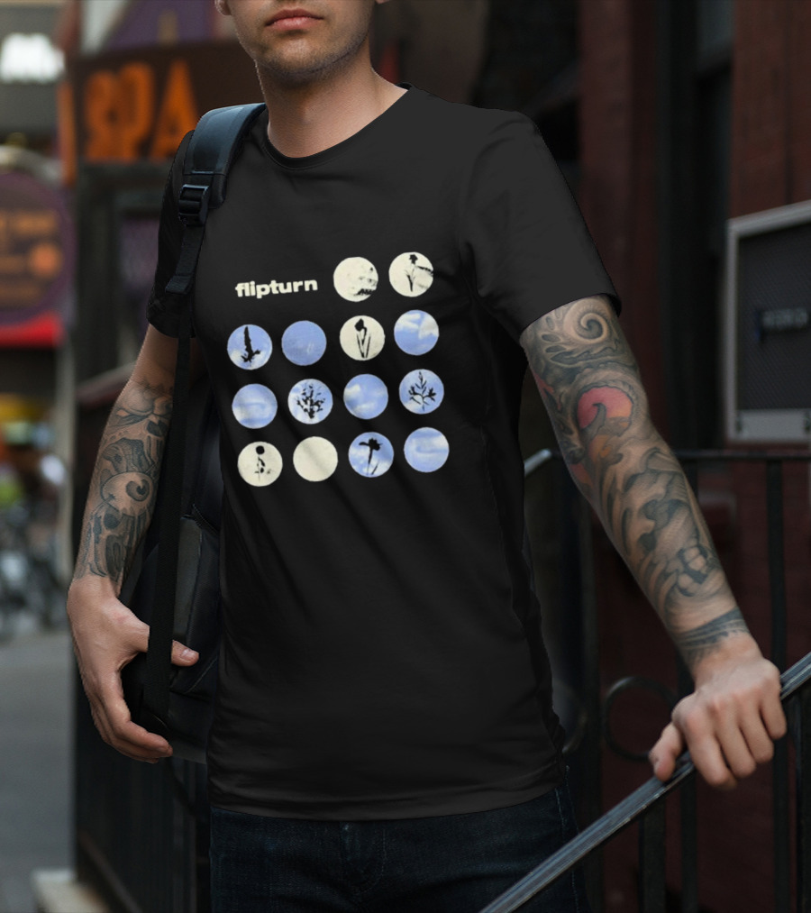Flipturn Wildflower Sky Circles Botanical T-Shirt