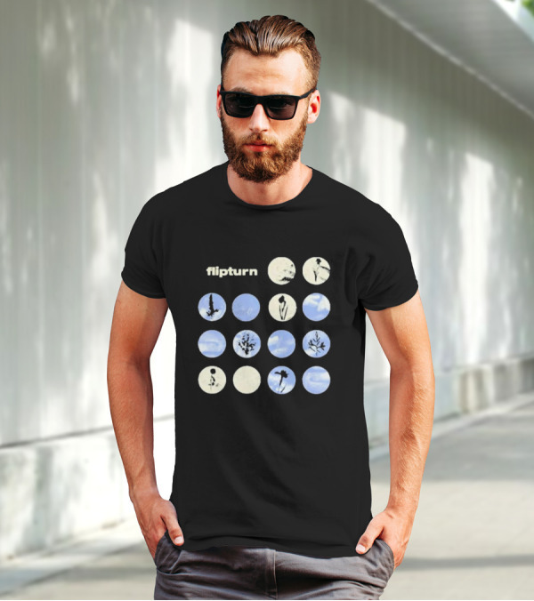 Flipturn Wildflower Sky Circles Botanical T-Shirt
