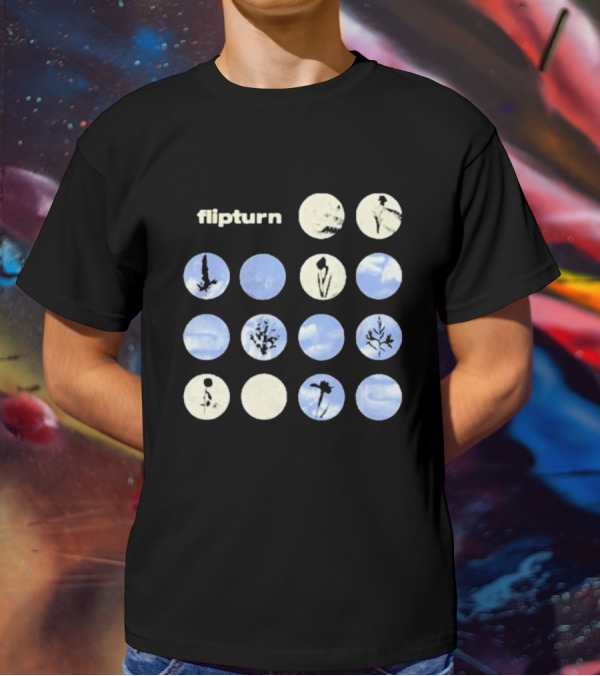 Flipturn Wildflower Sky Circles Botanical T-Shirt