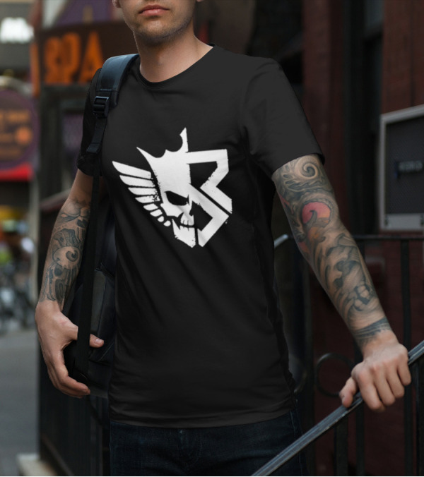 Freakin Nightmare Skull Crown Wings T-Shirt
