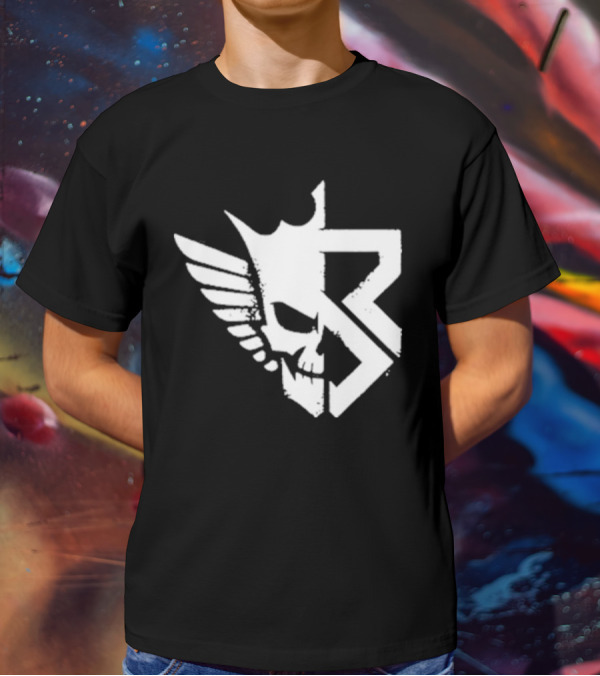Freakin Nightmare Skull Crown Wings T-Shirt