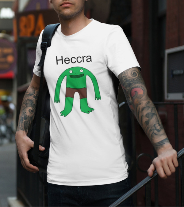 Heccra Mr. Frog Cartoon Character In Brown Shorts T-Shirt