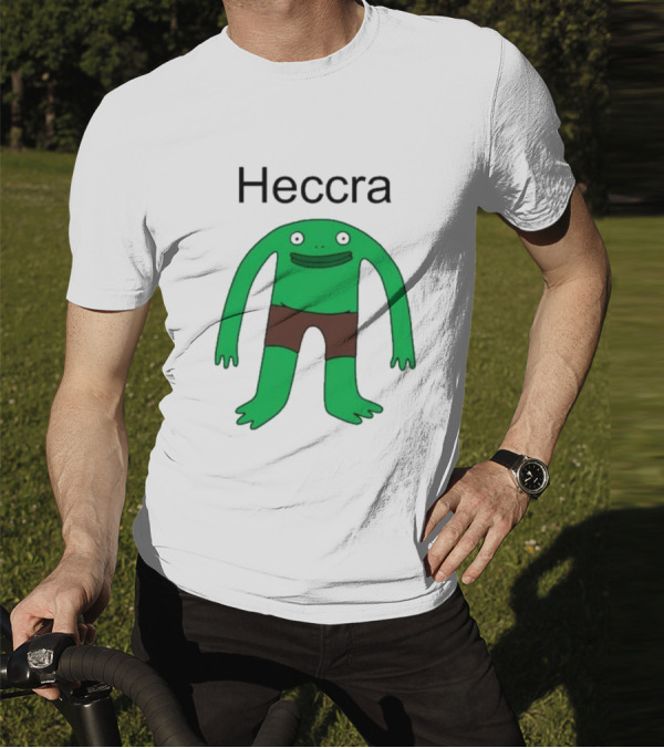 Heccra Mr. Frog Cartoon Character In Brown Shorts T-Shirt