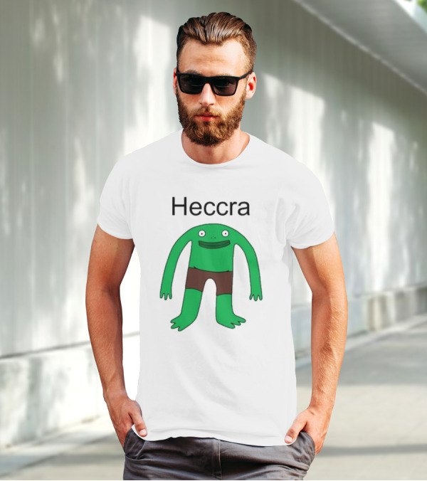 Heccra Mr. Frog Cartoon Character In Brown Shorts T-Shirt