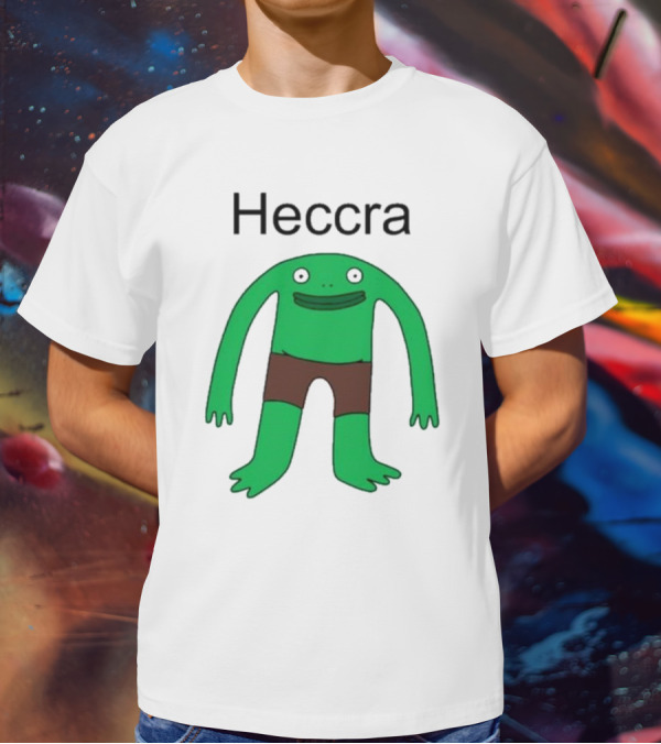 Heccra Mr. Frog Cartoon Character In Brown Shorts T-Shirt