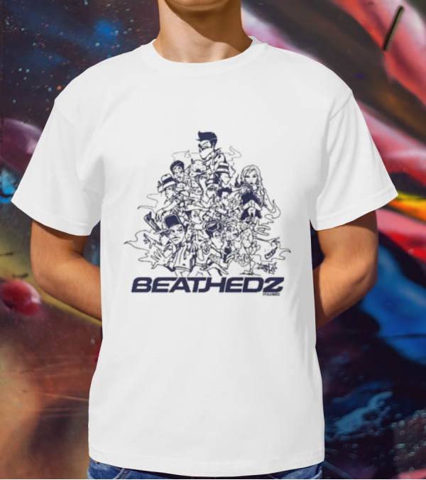 Jase Beathedz Connection 2 Vibrant Characters Doodle T-Shirt