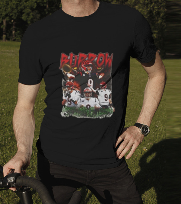 BURROW Bengal Tiger King Football T-Shirt