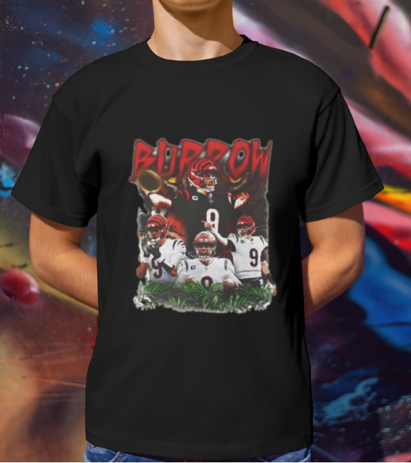 BURROW Bengal Tiger King Football T-Shirt