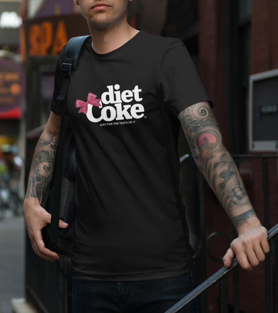 Diet Coke Just For The Taste Of It With Red Bow T-Shirt
