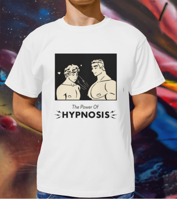 Hypnosis Power With Mesmerized Characters And Heart Symbols T-Shirt