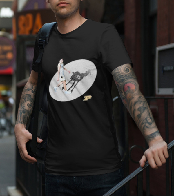 Edey Goat 15 Purdue Boilermakers Shadow Athlete T-Shirt