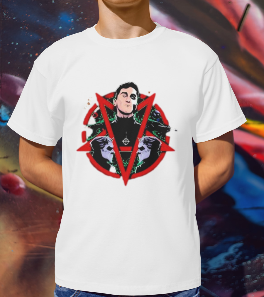 Hawks Remera MVP Vector Triangular Symbol With Mysterious Figure And Crossed Arms T-Shirt