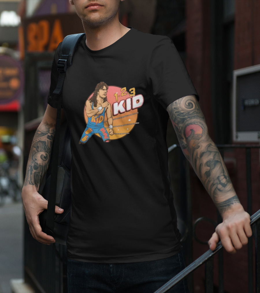 1-2-3 Kid Wrestling Legend Retro Graphics T-Shirt