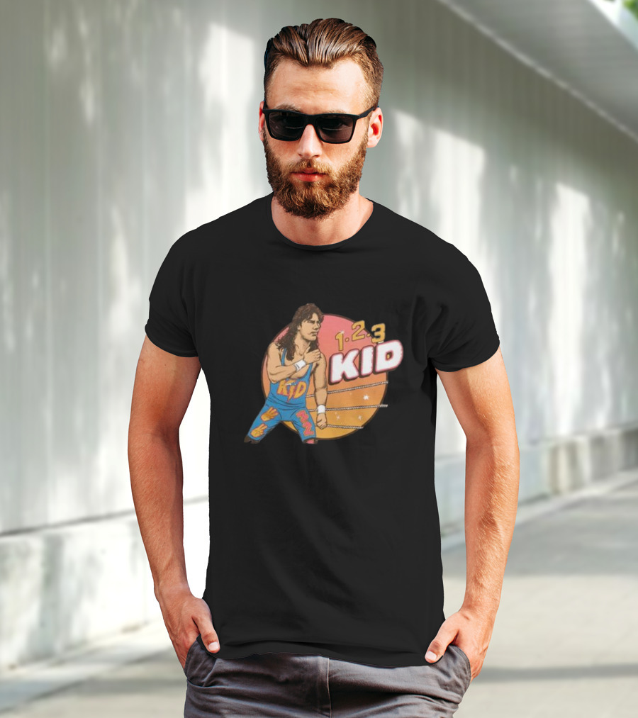 1-2-3 Kid Wrestling Legend Retro Graphics T-Shirt
