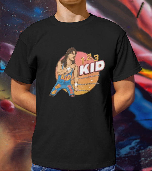 1-2-3 Kid Wrestling Legend Retro Graphics T-Shirt