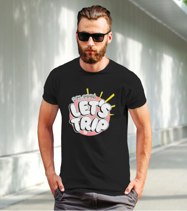 Let's Trip Bubble Est 2003 Sunburst T-Shirt