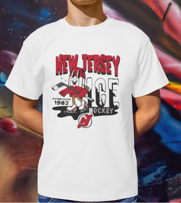 New Jersey Hockey Popsicle Established 1982 Youth Mitchell And Ness T-Shirt
