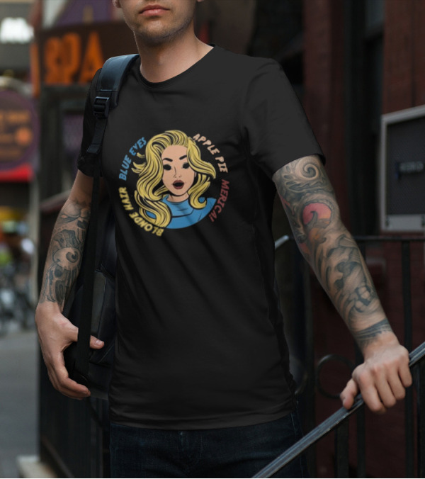 Blonde Hair Blue Eyes Apple Pie Merica T-Shirt