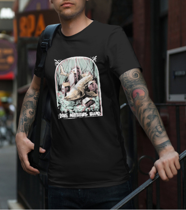Dave Matthews Band June 26 Surreal Fish And Buildings T-Shirt