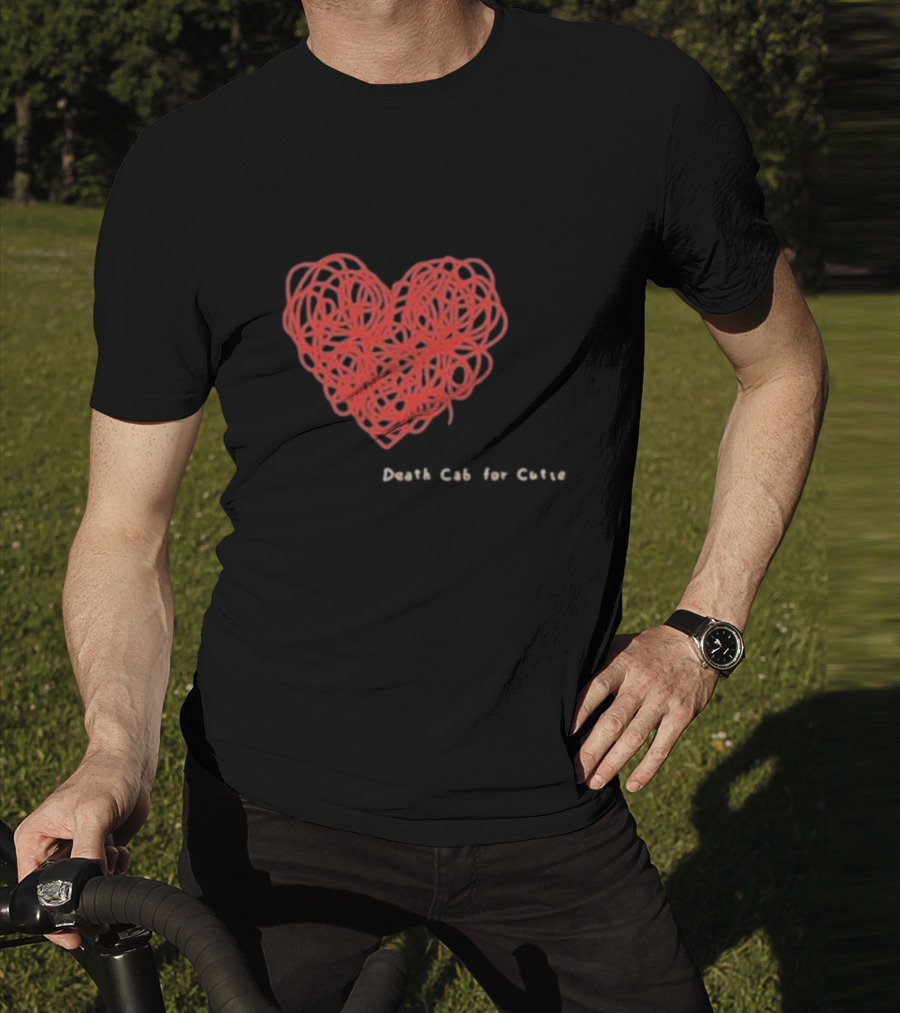 Death Cab For Cutie Heart Red Thread T-Shirt
