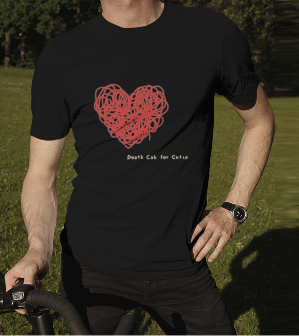 Death Cab For Cutie Heart Red Thread T-Shirt