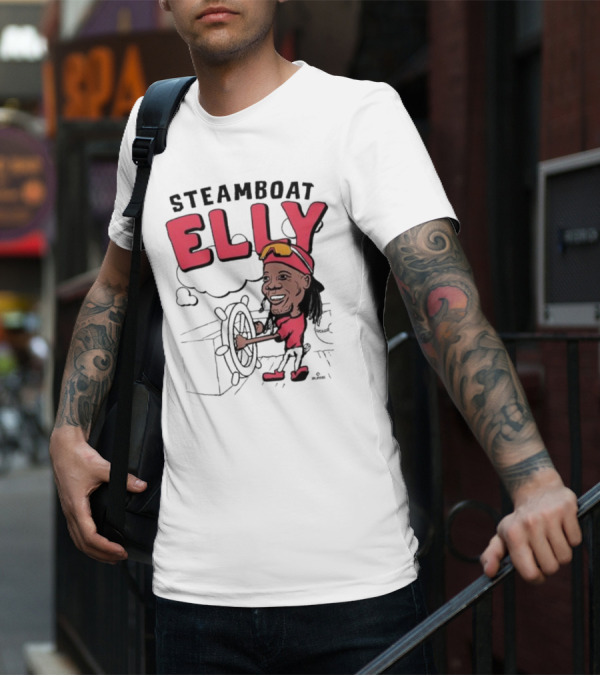 STEAMBOAT ELLY Elly De La Cruz Wheel Turner Cartoon T-Shirt