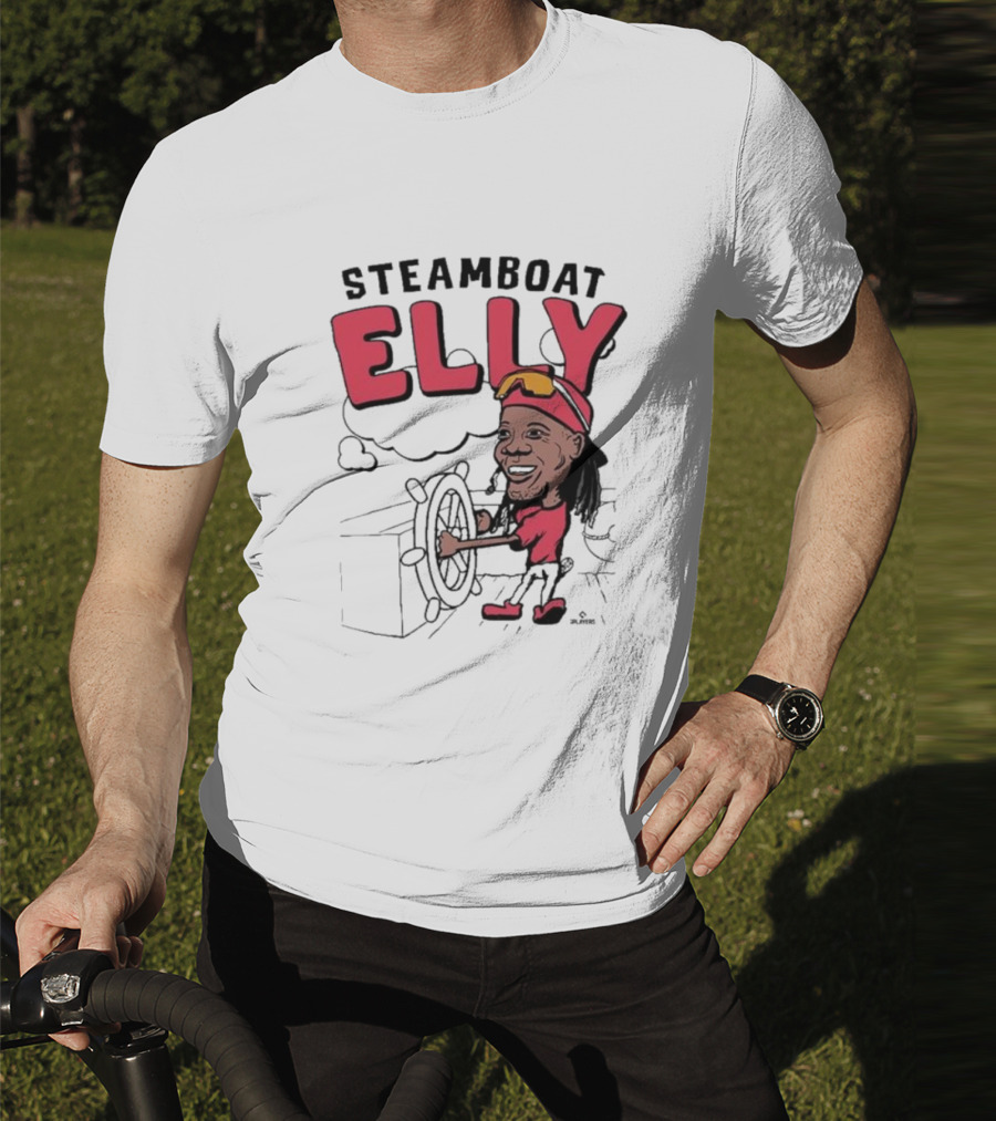 STEAMBOAT ELLY Elly De La Cruz Wheel Turner Cartoon T-Shirt