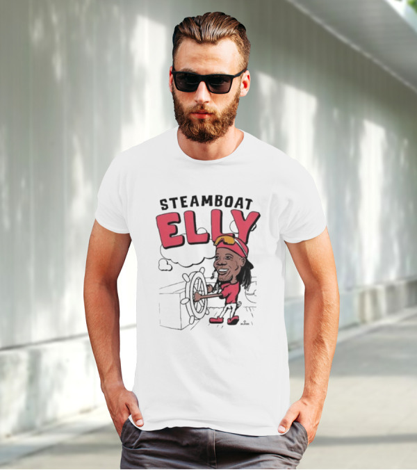 STEAMBOAT ELLY Elly De La Cruz Wheel Turner Cartoon T-Shirt