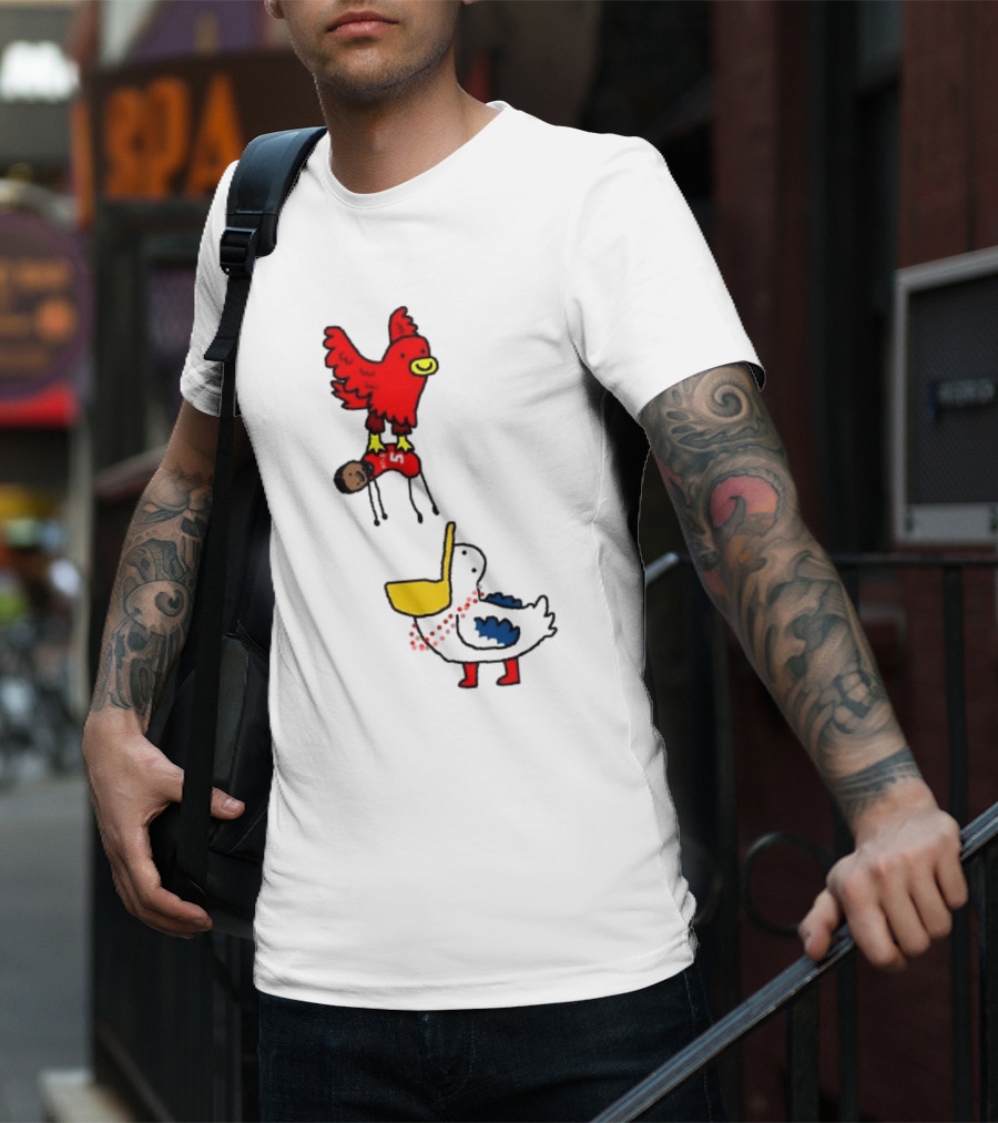Hawks Trade Dejounte Murray To The Pelicans NBA Paint Bird Dunking Player T-Shirt