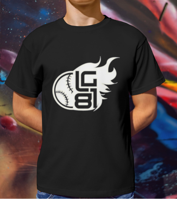 LG 81 Baseball Flames T-Shirt
