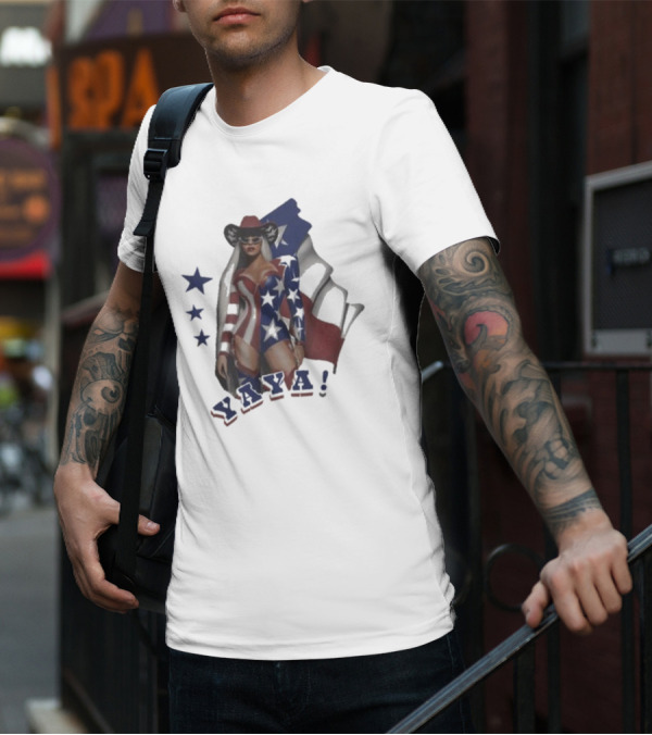 Cowboy Yaya American Flag Stars T-Shirt