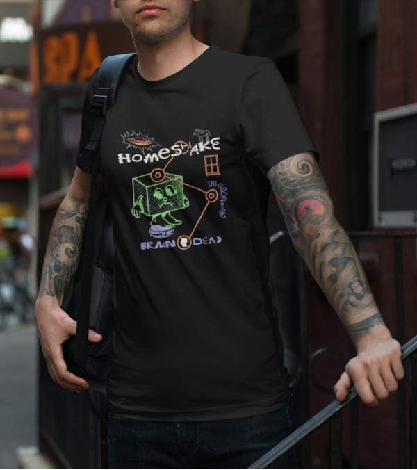 Brain Dead X Homeshake Horsie UFO Cube Brain Connection T-Shirt