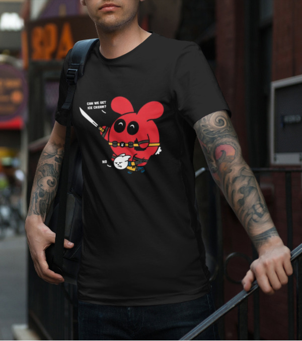 Can We Get Ice Cream No Exclusive Deadpool Rabbit T-Shirt