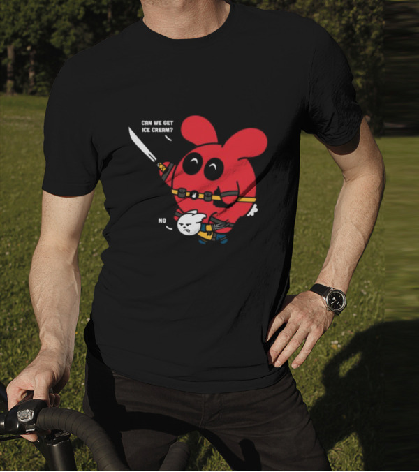 Can We Get Ice Cream No Exclusive Deadpool Rabbit T-Shirt