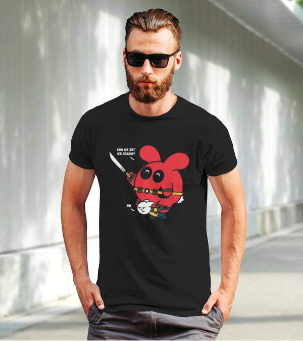 Can We Get Ice Cream No Exclusive Deadpool Rabbit T-Shirt